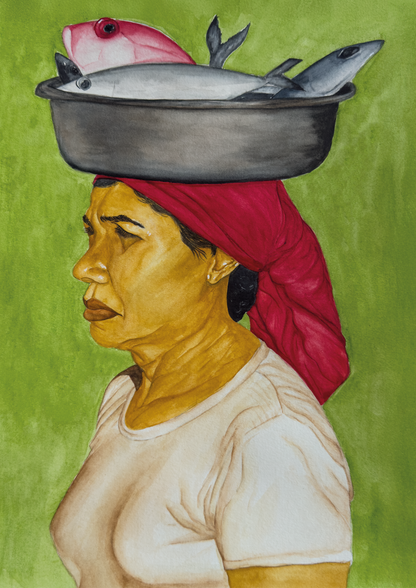 La dame aux poissons